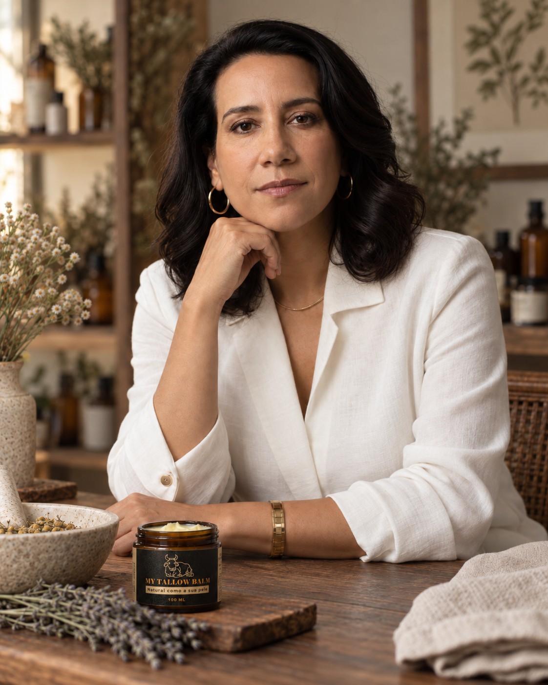 Siléa Vale, farmacêutica integrativa e fundadora da MY TALLOW BALM